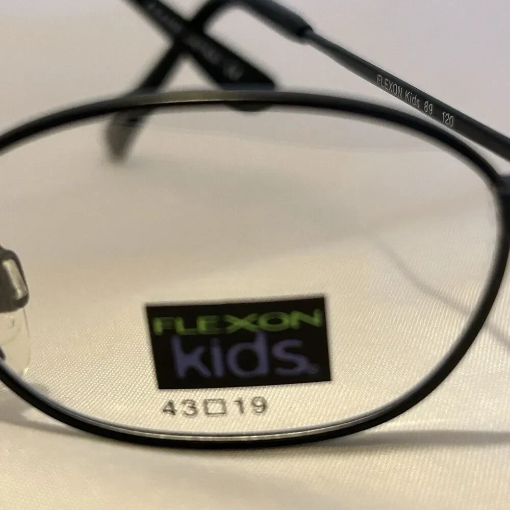 #8444 FLEXON KIDS BLACK EYEGLASSES FRAME ONLY 43-19-120
